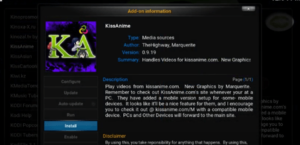 Kissanime addon Kodi video