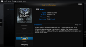 TDB Wizard addon Kodi install guide